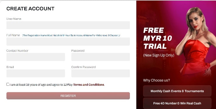 Create an Online Casino Account