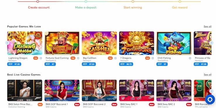 Games at BK8