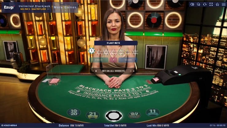 Live Blackjack MY