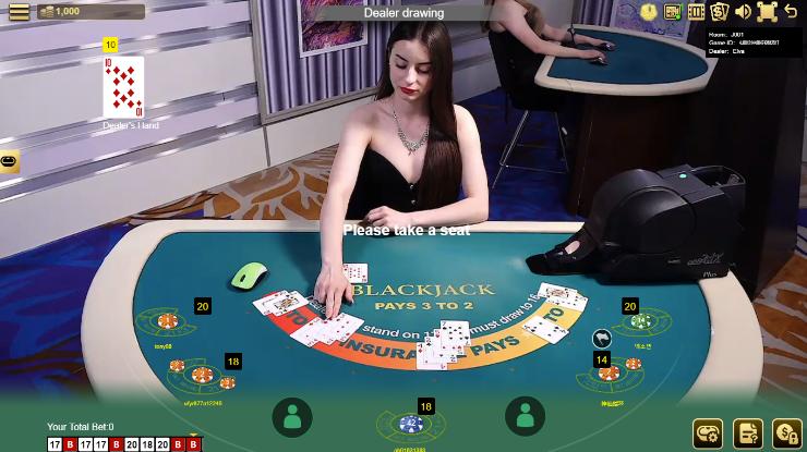 Live blackjack online