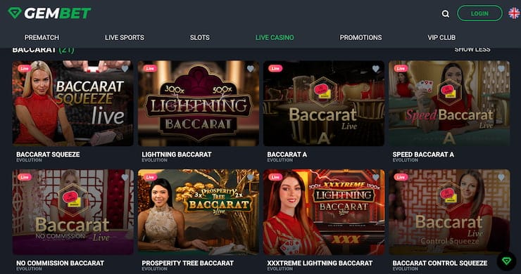 GemBet Baccarat