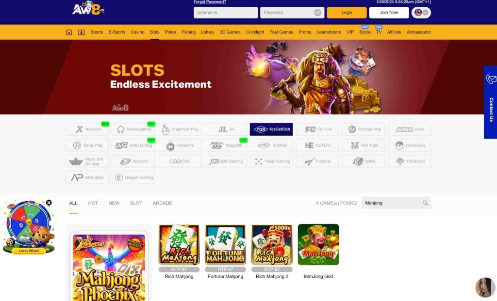 AW8 online mahjong games