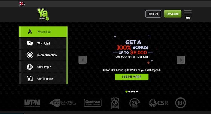 Yapoker homepage Malaysia