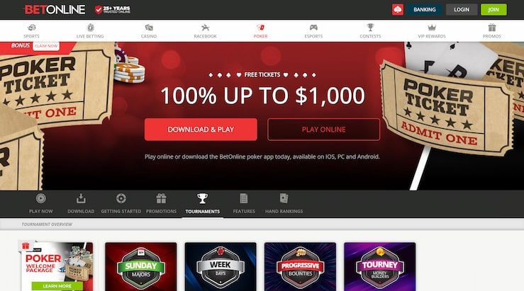 Betonline poker lobby Malaysia
