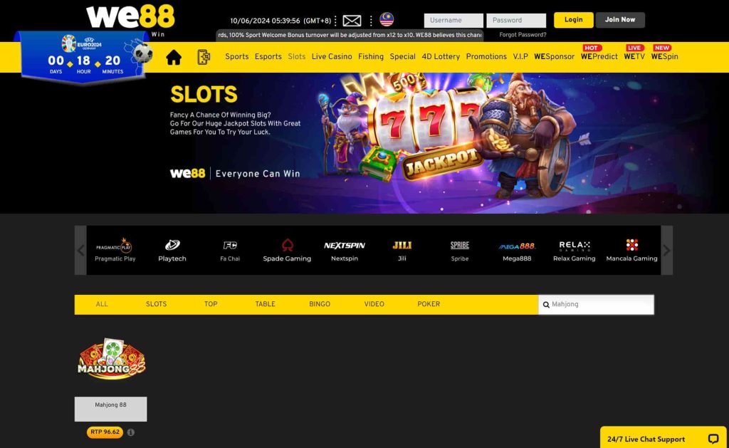 we88 mahjong slot games